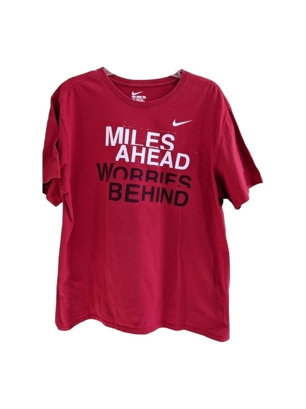 NIKE The Nike Tee Red Inspirational Spellout Size XXL
